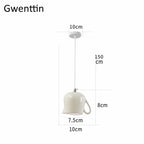Ceramic LED Pendant Lights: Nordic Teapot Design for Modern Living and Kitchen.