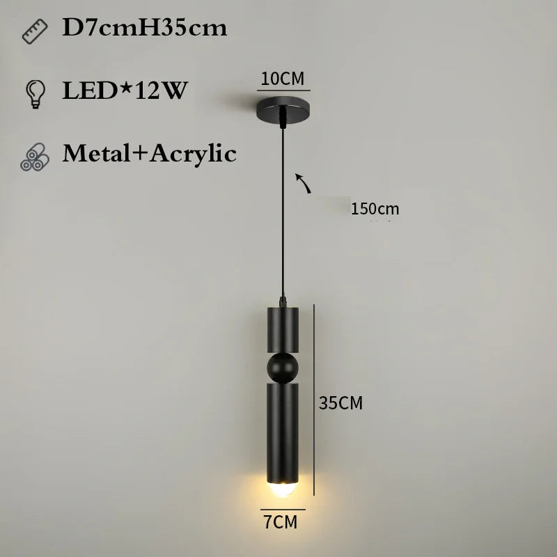 Modern Nordic Villa GU10 Pendant Lights Gold/Chrome/Black Metal Indoor Fixtures