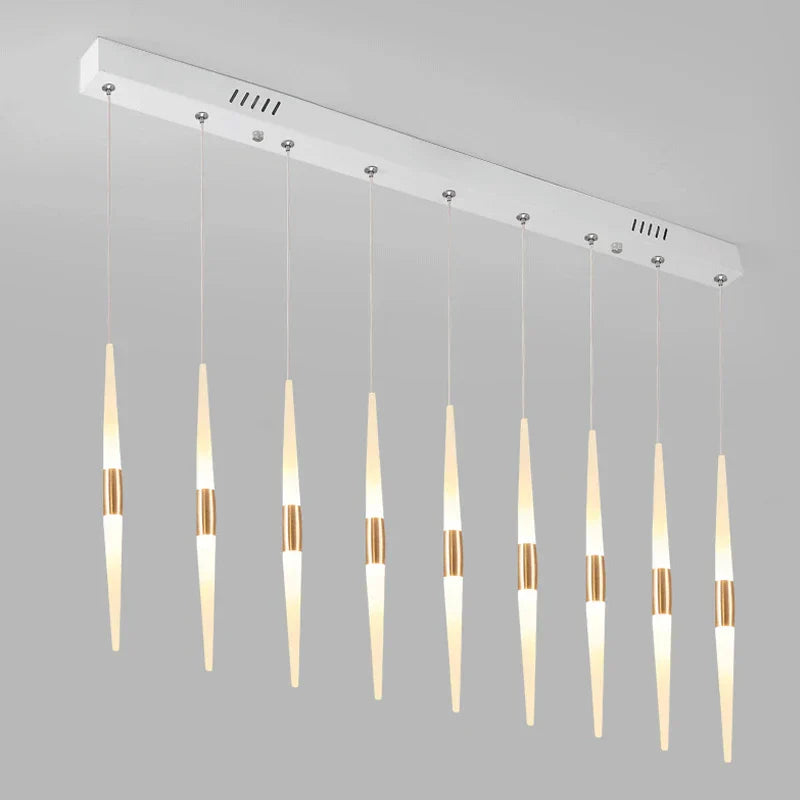 Long Chandelier LED Pendant Lamps for Home Lighting in Various Rooms