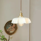 Retro Nordic Glass Pendant Light, Colorful Living Room Hanging Lamp