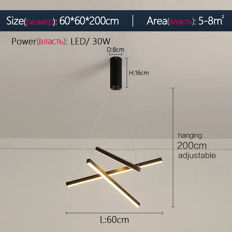 Modern Nordic Dining Room Chandeliers Minimalist Bar Lamps Atmospheric Living Room Lighting