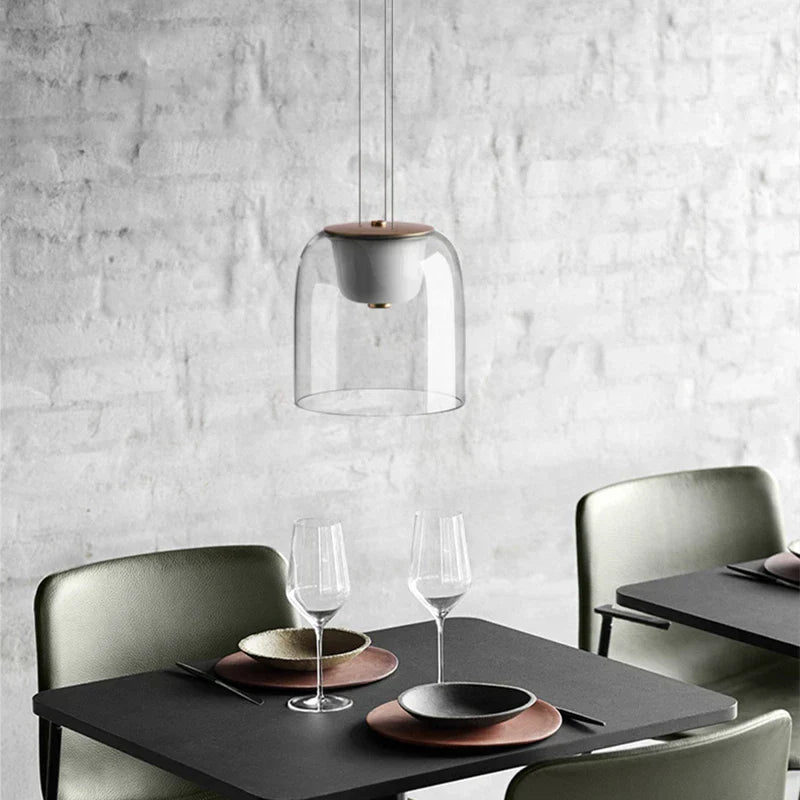 Nordic Glass Pendant Lamp for Modern Living Spaces