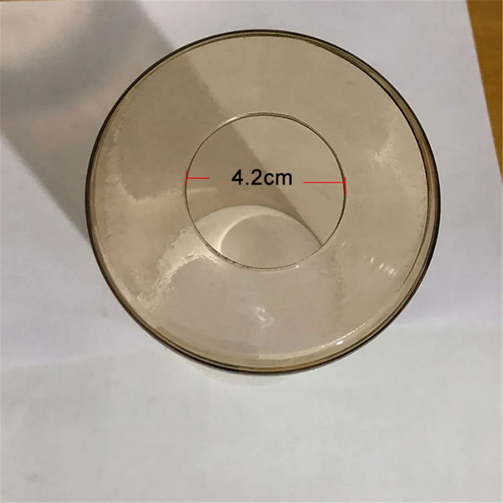 Tea Color Glass Lamp Shade for Chandelier, D10xH20cm, Cylinder Shape