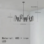 Modern Plastics Chandelier for Dinning Room Art Decor Pendant Lighting
