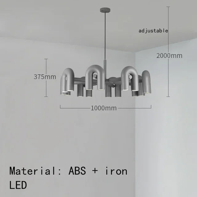 Modern Plastics Chandelier for Dinning Room Art Decor Pendant Lighting