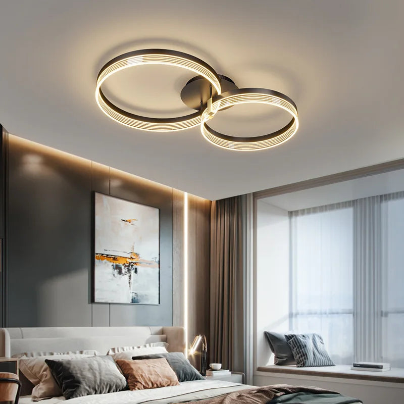 Modern Minimalism Round Ring Ceiling Lamp LED Lighting Fixture