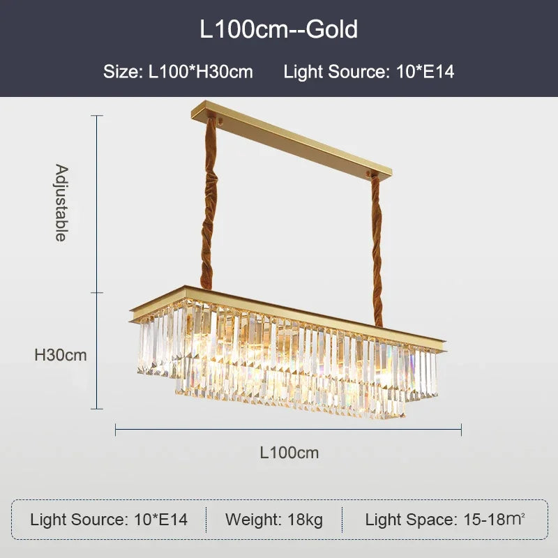 Black Gold Crystal Ceiling Chandelier: Modern LED Pendant Light for Luxe Living Spaces