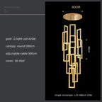 Crystal LED Pendant Light Luxury Stairs Lustre Modern Lighting Fixture