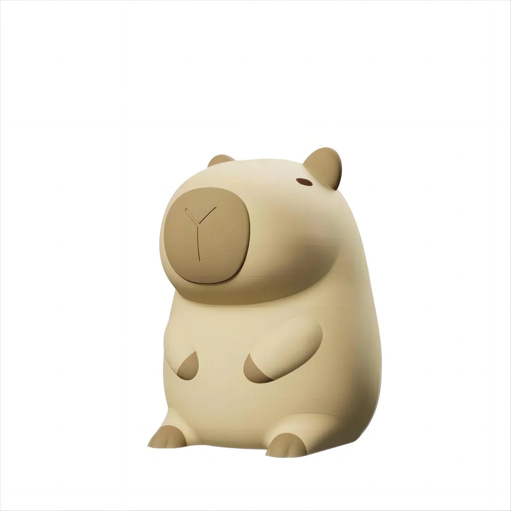 Capybara Silicone Night Light | Rechargeable, Adjustable Brightness, Timer, Cute Animal Design