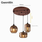Vintage Industrial Glass Pendant Lights Kitchen Lighting