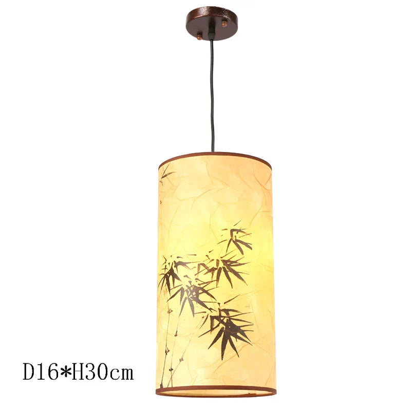 Antique Wood Pendant Lights for Dining Room, LED Living Room Decor Lighting Fixtures