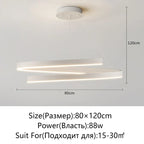 Spiral Aluminum LED Chandelier for Kitchen Dining Bedroom Suspension Luminaire