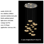 LED Drop Chandelier Lighting for Living & Dining Room Decor