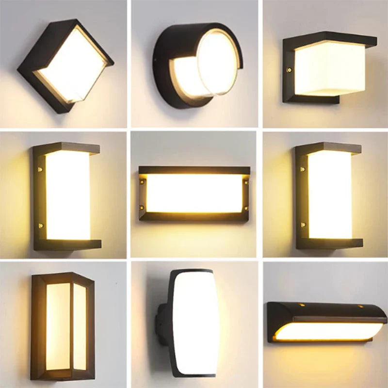 Outdoor Motion Sensor LED Wall Light Waterproof IP65 for Porch Garden Street Lighting