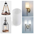 Frosted Glass Lamp Shade for Chandelier Pendant Wall Sconce, Handblow Glass Replacement