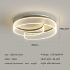 Round Led Ceiling Light: Stylish Acrylic Bedroom Lamp for Modern Lighting Solutions