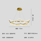 Crown Design Gold Chandelier for Living Room Kids Bedroom