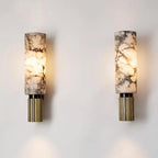 Marble Wall Lamp Copper Light Luxury Natural Marble Wall Lamp