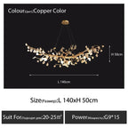 Crystal Branch Ceiling Chandelier | Indoor Dining Living Room Light Fixture