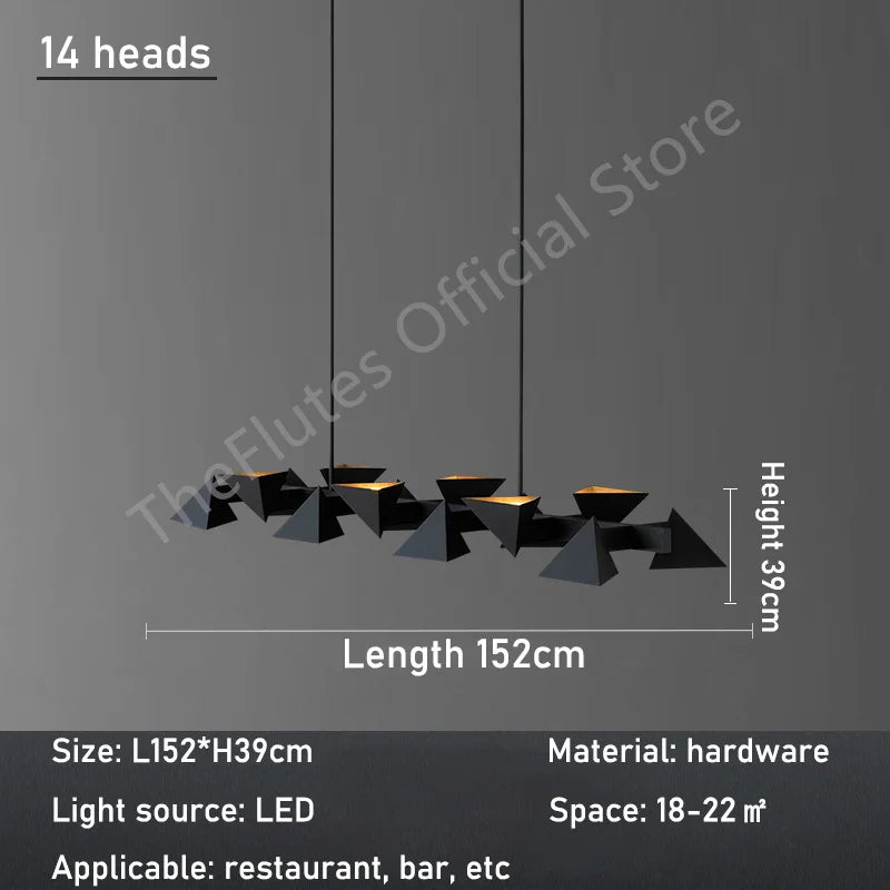 Geometric Polygon LED Pendant Lamp for Modern Minimalist Personality