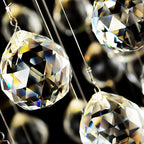 Crystal Chandelier for High Ceilings Living Room - Modern Luxury Spiral Stair Pendant Lamp