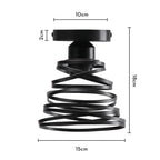 Industrial LED Ceiling Light: Modern Retro Loft Plafonniers for Living Room Kitchen Cage Home Decor