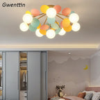 Petals Ceiling Chandelier Light Fixture for Nordic Living Room & Bedroom