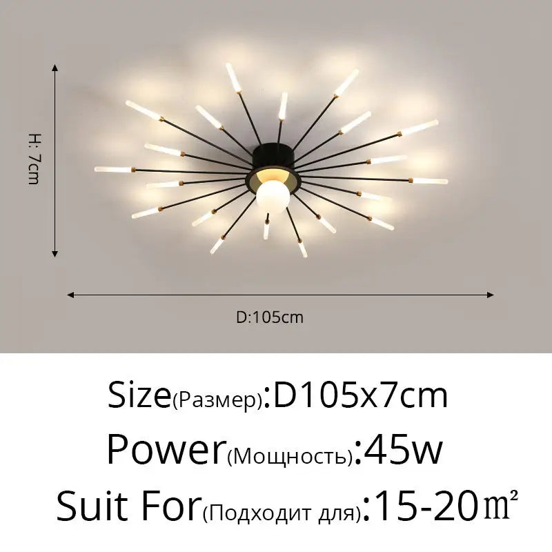 LED Chandelier Lights - Modern Indoor Lighting for Living Room, Kids Room, Bedroom