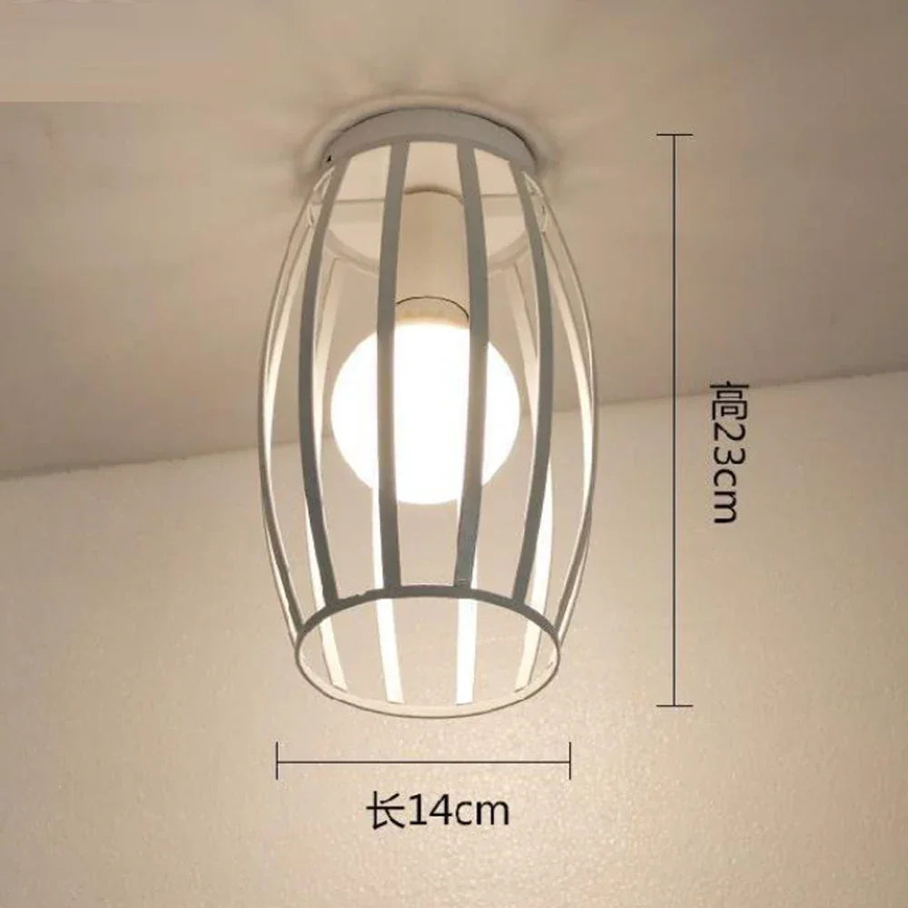 Industrial E27 Ceiling Lamp: Vintage Retro Loft Style for Home Living Room and Kitchen Decor