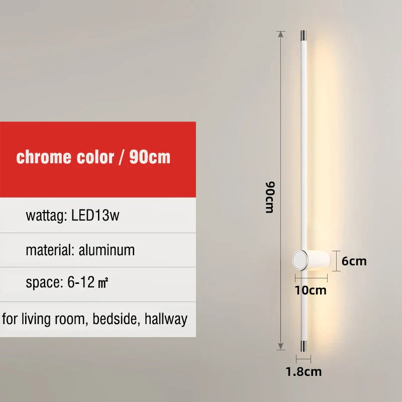 Rotatable Long Wall Sconces for Indoor Living Room Hallway Bathroom Decor