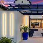 LED Waterproof Garden Wall Lamp, White Strip, Outdoor IP65 Lighting