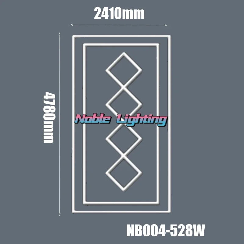 Hexagon Honeycomb LED Garage Ceiling Light