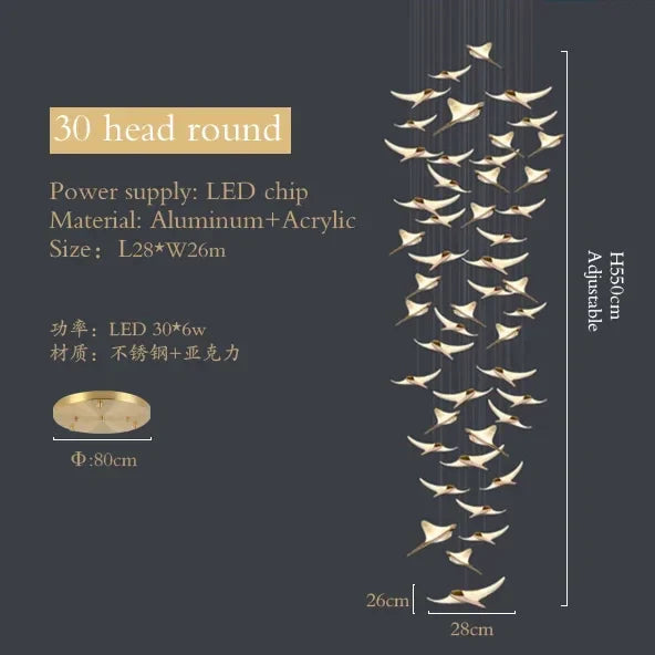 Ocean Dolphin Pendant Chandelier