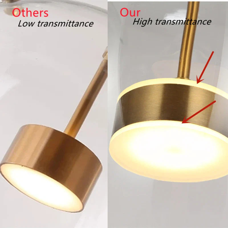 Glass Bubble Ball LED Chandelier Mickey Light for Restaurant, Bar, and Store