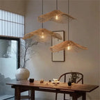 Wicker Chandelier: Japanese Style Hanging Lamp for Restaurants, Hotels, and Homes