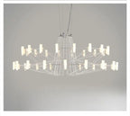 Luxe Iron Wire Round LED Chandelier for Living & Dining Room