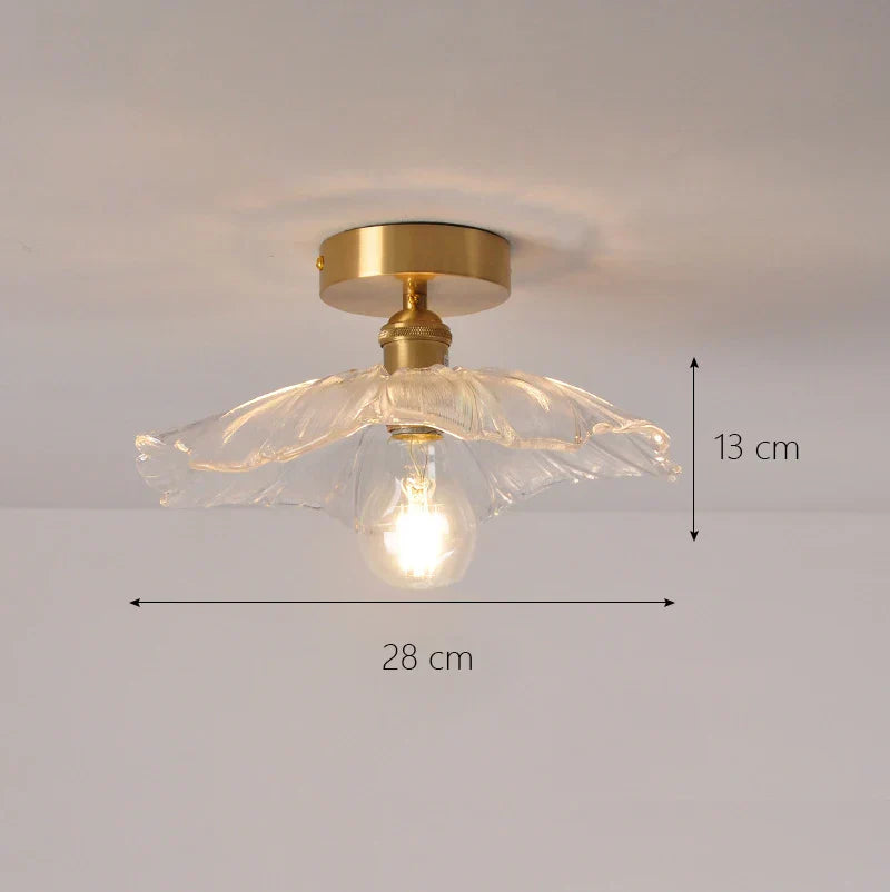 Glass Shade Pendant Ceiling Lamp for Kitchen Aisle Bedroom LED Lights Fixtures
