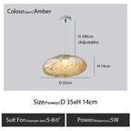 Glass Cloud Chandelier LED Pendant Lamp for Villa Staircase & Hotel