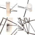 Luxe Iron Wire Round LED Chandelier for Living & Dining Room