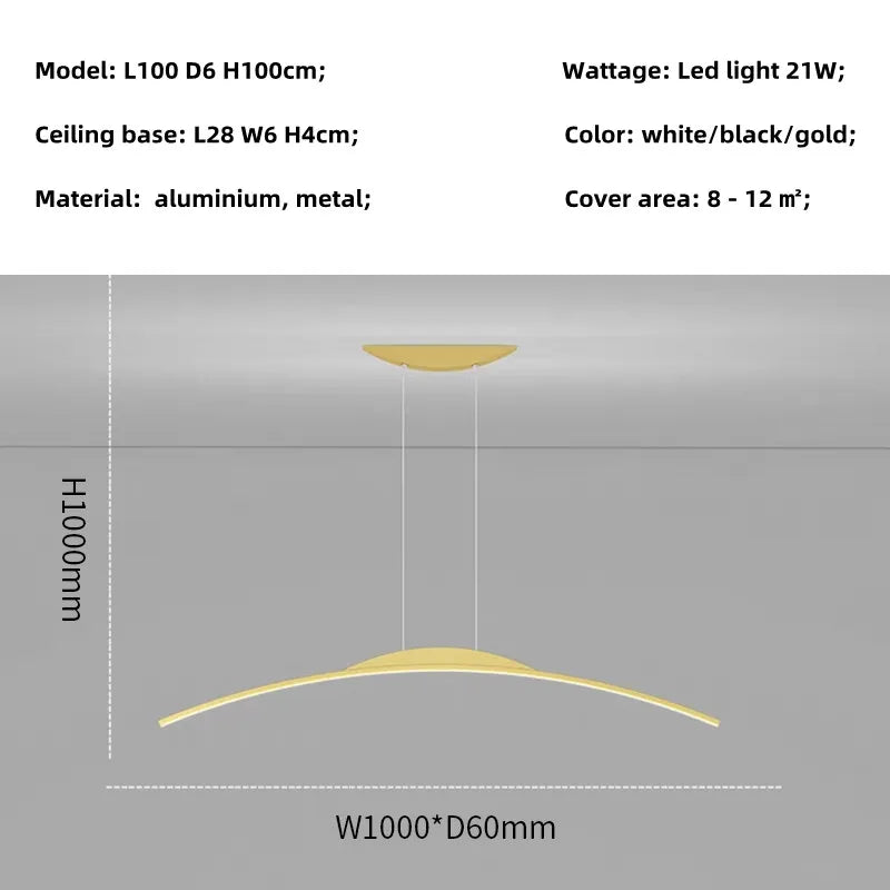 Modern Nordic LED Chandelier for Dining Room Island, Office, and Living Room