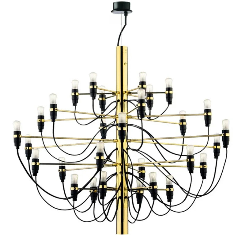 2097 Gold Silver Chandelier 50 Heads Pendant Lights for Living Room decor