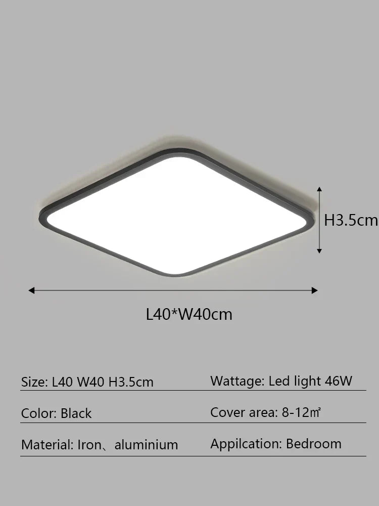 Modern Ultra Thin LED Ceiling Light for Home Décor & Lighting Fixtures