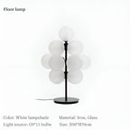 Grape Chandelier: Modern Glass Ball Pendant Lamp for Living Room and Bedroom