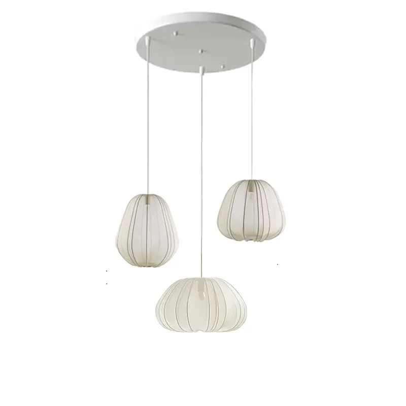 Silk Lantern Pendant Lamp for Living Room, Bedroom, and Restaurant