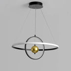 Circular Iron Ball Pendant Chandelier LED Lighting Fixtures