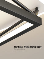 Geometric LED Ceiling Lamp_Nordic Minimalist Design for Modern Bedroom