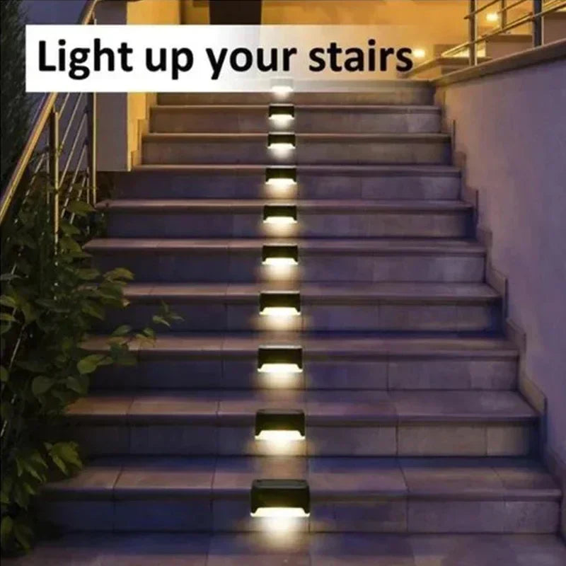 Solar Deck Lights: Waterproof LED Outdoor Step Lights for Railing Stairs and Pathway