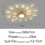 Nordic Gold LED Chandelier Ceiling Lights for Home Lighting