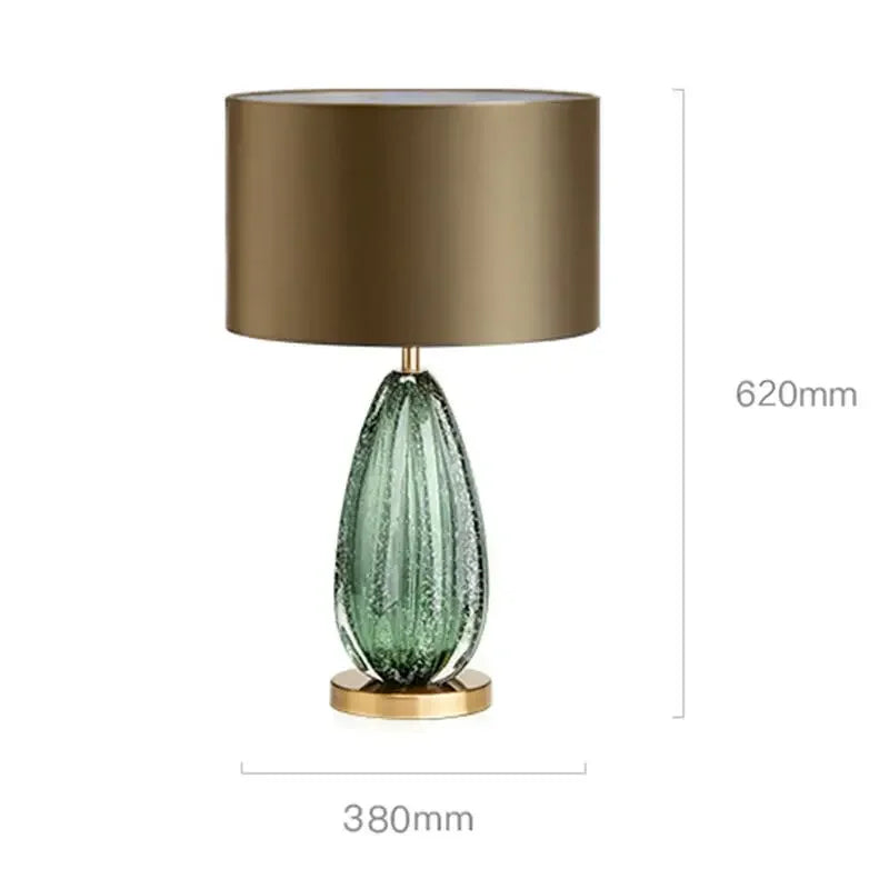 Felicia Glass Table Lamp: Bauhaus Design for Simple Bedroom Lighting