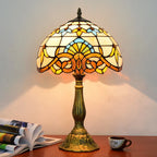 Dragonflys Tiffany Stained Glass Table Lamp Vintage Bedroom Desk Light